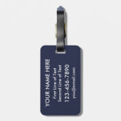 Scottish At Heart Luggage Tag Gepäckanhänger (Rückseite vertikal)