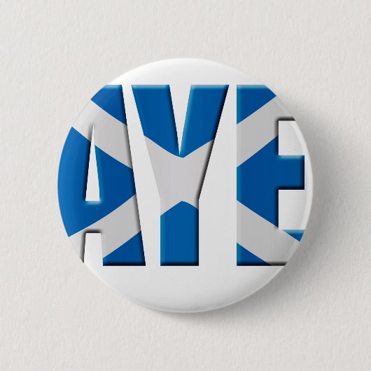 Scottish Aye Button (Vorderseite)