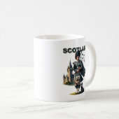 Scottish Bagpipe mit Scottish Terrier Kaffeetasse (VorderseiteRechts)