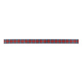 Scottish Baillie Polkemett roten karierten Tartan Satinband (Vorderseite)