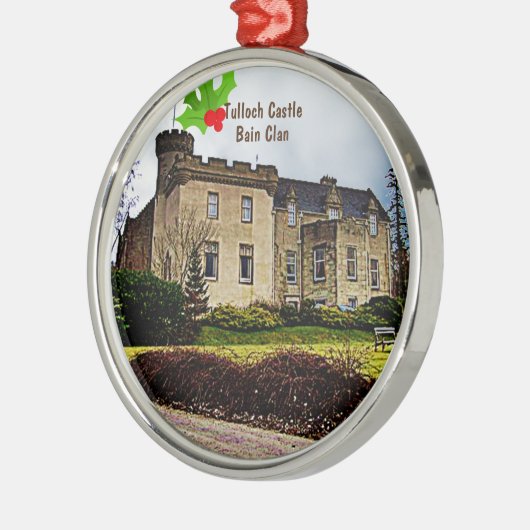 Scottish Bain Clans Tulloch Castle Weihnachten Ornament Aus Metall (Links)
