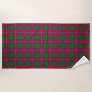 Scottish betont Clan-CrawfordTartan Strandtuch