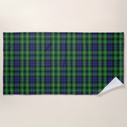 Scottish betont Clan-GrahamTartan Strandtuch (Vorderseite)