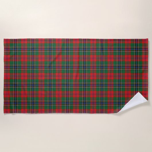 Scottish betont Clan MacLean Tartan Strandtuch (Vorderseite)