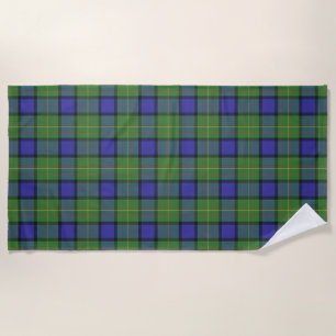Scottish betont Clan Muir Tartan Strandtuch