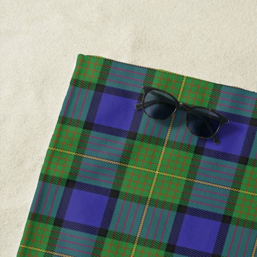 Scottish betont Clan Muir Tartan Strandtuch (Beispiel)