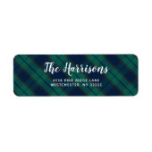 Scottish Black Watch Kariert Blue Green Address (Vorne)