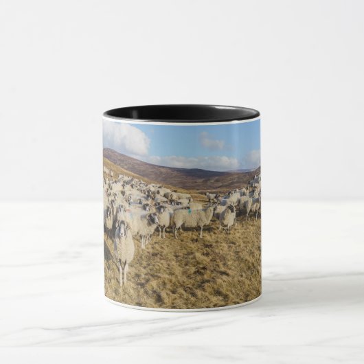 Scottish Blackface Sheep Herd Tasse (Zentrum)