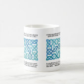 Scottish Blessing Calligraphy with Celtic Knots Kaffeetasse (Mittel)