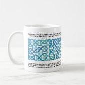Scottish Blessing Calligraphy with Celtic Knots Kaffeetasse (Links)