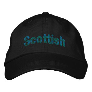 Scottish Blue Green Tartan Cap Bestickte Baseballkappe