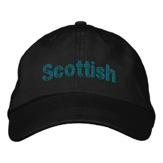 Scottish Blue Green Tartan Cap Bestickte Baseballkappe