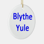 scottish blythe yule keramik ornament (Rechts)