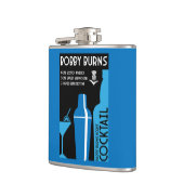 Scottish Bobby Burns Whiskey Cocktail Flachmann (Links)