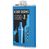 Scottish Bobby Burns Whiskey Cocktail Flachmann (Links)