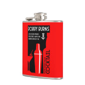 Scottish Bobby Burns Whiskey Cocktail Flachmann (Links)