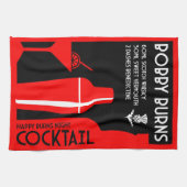 Scottish Bobby Burns Whiskey Cocktail Geschirrtuch (Horizontal)