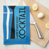 Scottish Bobby Burns Whiskey Cocktail Geschirrtuch (Viertel Falte)