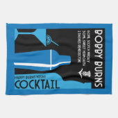 Scottish Bobby Burns Whiskey Cocktail Geschirrtuch (Horizontal)
