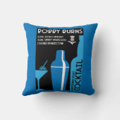 Scottish Bobby Burns Whiskey Cocktail Kissen (Rückseite)