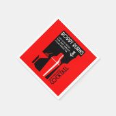 Scottish Bobby Burns Whiskey Cocktail Serviette (Ecke)