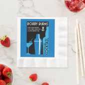 Scottish Bobby Burns Whiskey Cocktail Serviette (Beispiel)
