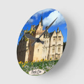 Scottish Brodie Clans Castle Foto Wall Clock Runde Wanduhr (Winkel)