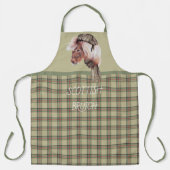 Scottish Bruich (Cook) Green and Brown Kariert Sch Schürze (Vorderseite)