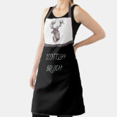 Scottish Bruich (Cook) mit Hirsch und Blume Schürze (InSitu)