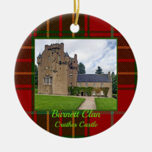 Scottish Burnett Clan Crathes Castle Xmas Keramik Ornament