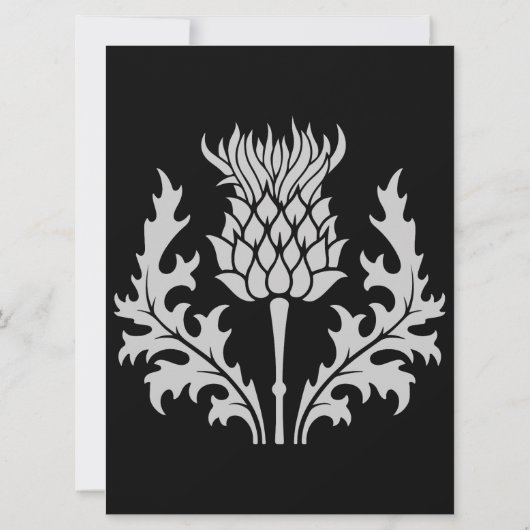 Scottish Burns Night Dinner Invite (Rückseite)