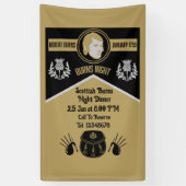 Scottish Burns Night Dinner Invite Banner (Vertikal)