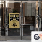 Scottish Burns Night Dinner Invite Fensteraufkleber (Büro Tür)