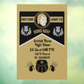 Scottish Burns Night Dinner Invite Fensteraufkleber (Blatt 3)