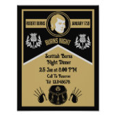 Scottish Burns Night Dinner Invite Fotodruck (Vorne)