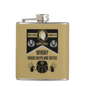 Scottish Burns Night Flachmann (Vorderseite)