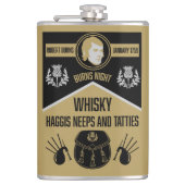 Scottish Burns Night Flachmann (Vorderseite)