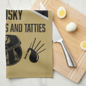 Scottish Burns Night Geschirrtuch (Viertel Falte)