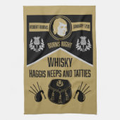 Scottish Burns Night Geschirrtuch (Vertikal)