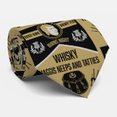 Scottish Burns Night Krawatte (Gerollt)