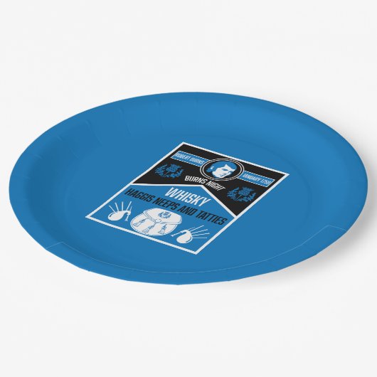 Scottish Burns Night Pappteller (Schrägansicht)