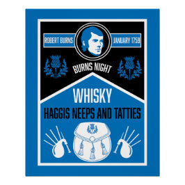 Scottish Burns Night Poster