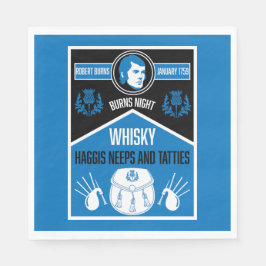Scottish Burns Night Serviette