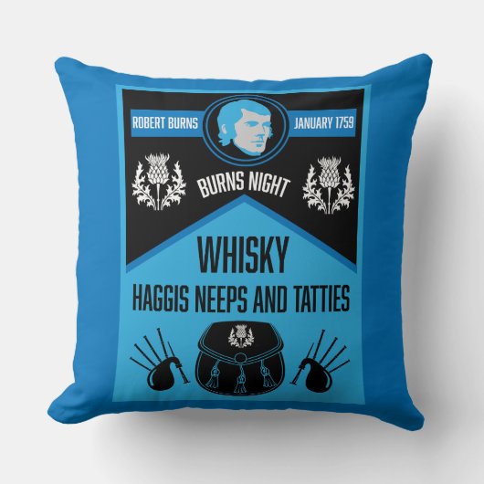 Scottish Burns Night Super Kissen (Vorderseite)