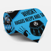 Scottish Burns Night Super Krawatte (Gerollt)