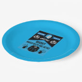 Scottish Burns Night Super Pappteller (Schrägansicht)