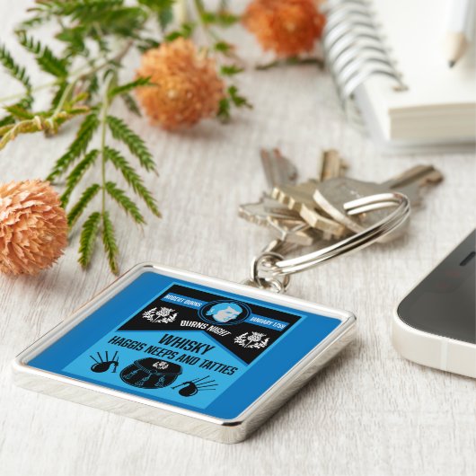 Scottish Burns Night Super Schlüsselanhänger (Seite)