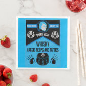 Scottish Burns Night Super Serviette (Beispiel)