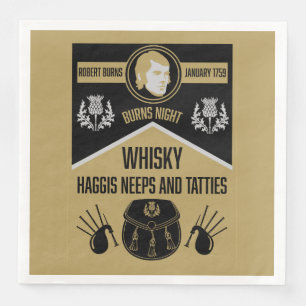 Scottish Burns Night Supper Serviette