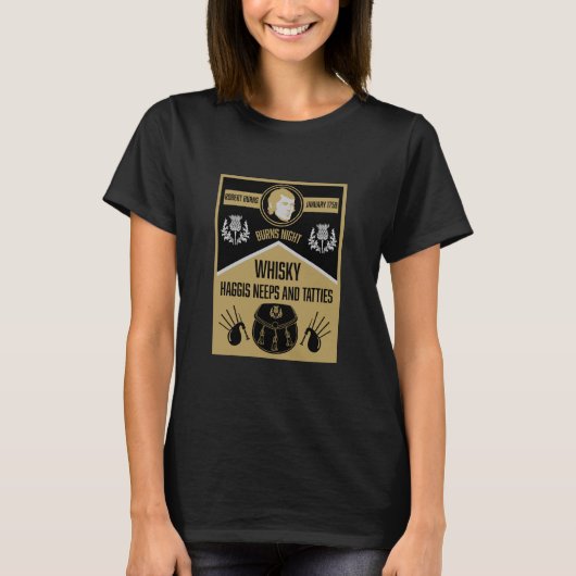 Scottish Burns Night Supper T-Shirt (Vorderseite)